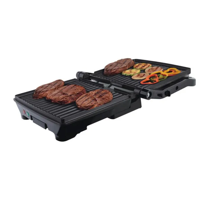 高速調理電気パニーニグリルメーカー、180度と90度の接触グリルパン