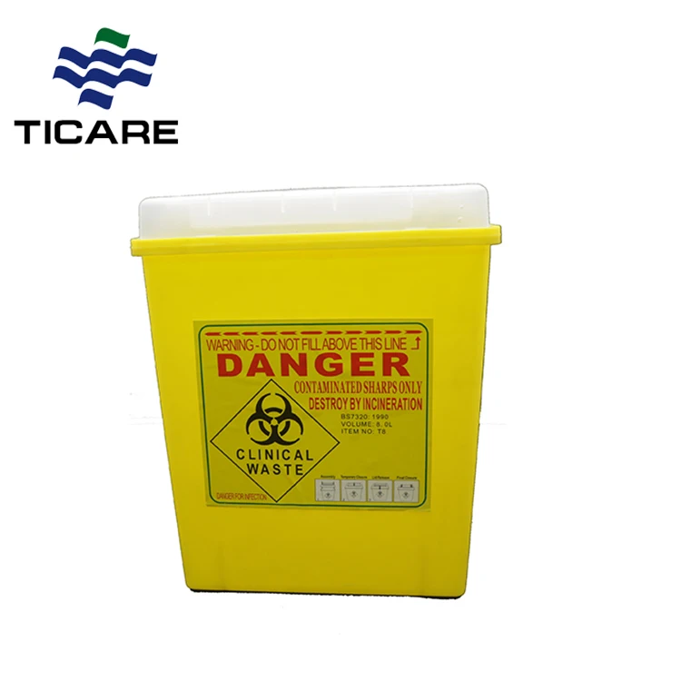 Yellow 8 Quart Sharps Collector Plastic Biohazard Disposal 8 Litre Sharps Container Buy Yellow 8 Quart Sharps Collector Plastic Biohazard Disposal 8 Litre Sharps Container 8l Sharps Container Plastic Medical Waste Box Product