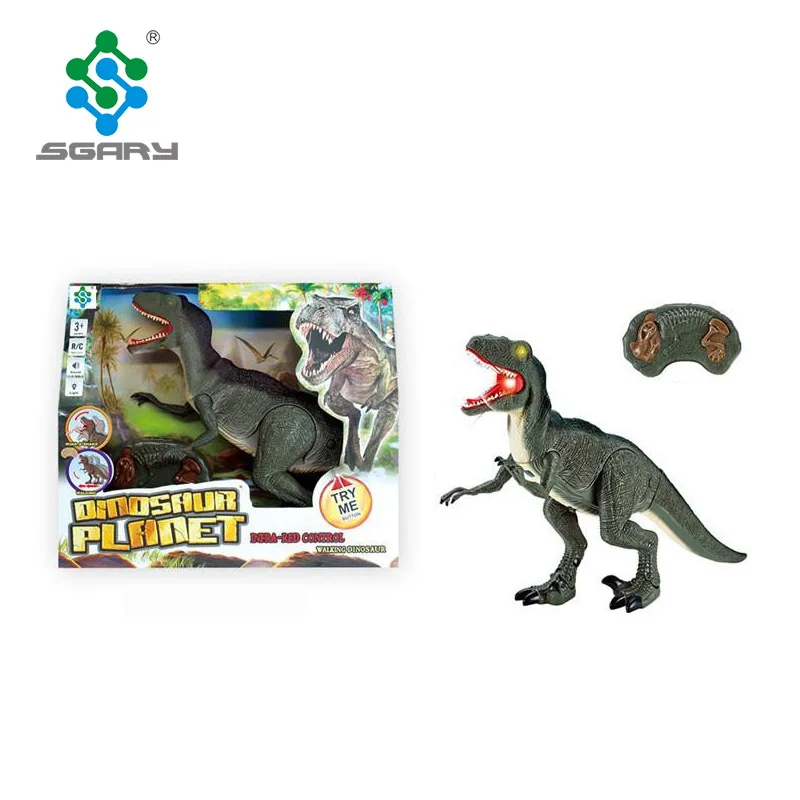 Control Remoto Dinosaurio Velociraptor Juguete Sonido Y Luz 