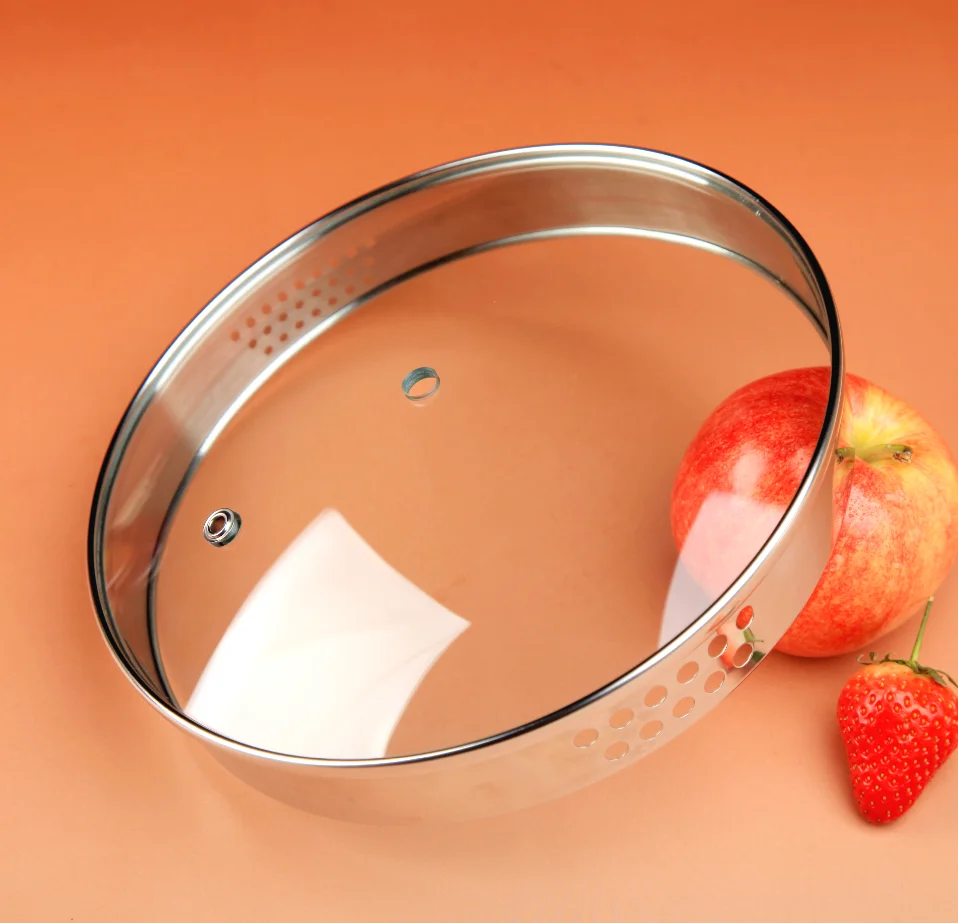 Производитель H-образной крышки из закаленного стекла для сковороды