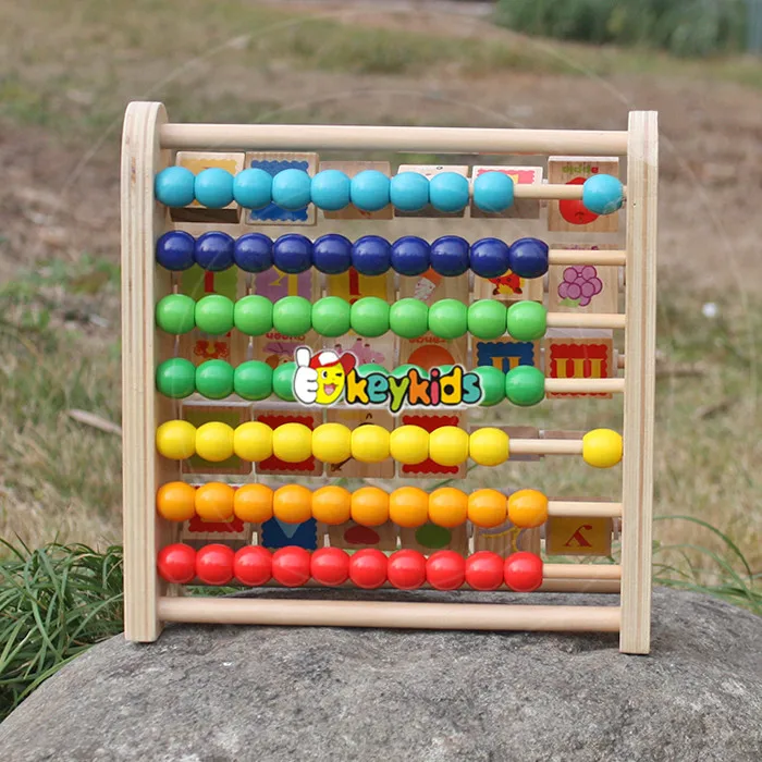 Оптовая продажа 2018, Обучающие деревянные Абаки для детей, математическая игрушка, деревянные Абаки для детей, лучший дизайн, деревянные Абаки для детей W12A030