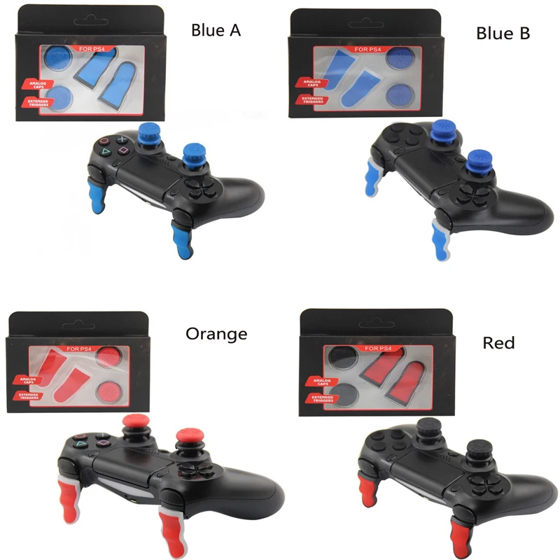 Wholesale Analog Extenders Thumbstick Grips Enhanced Thumb Stick Caps L2 R2 Trigger Extended Button For Playstation 4 Ps4 - Buy Thumbtick Grips,L2 R2 Trigger Button,Thumb Caps For Ps4 Product on