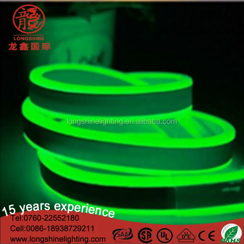 Светодиодная двухсторонняя подсветка гибкая лента неоновое освещение для праздничного украшения