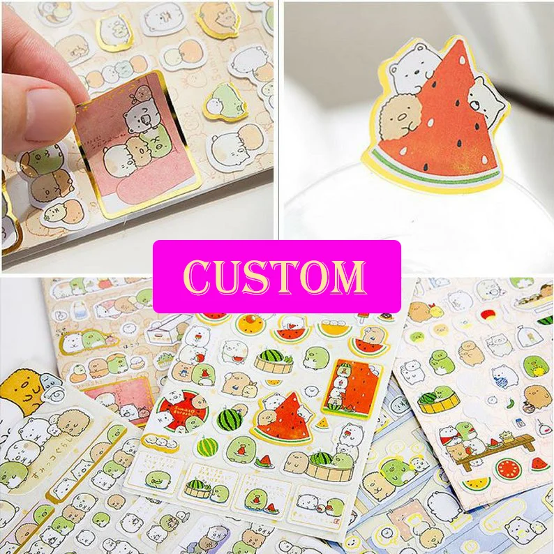 Minsda Shenzhen Puffy Sticker Custom Printing Die Cut Adhesive Sheet Bubble Sticker