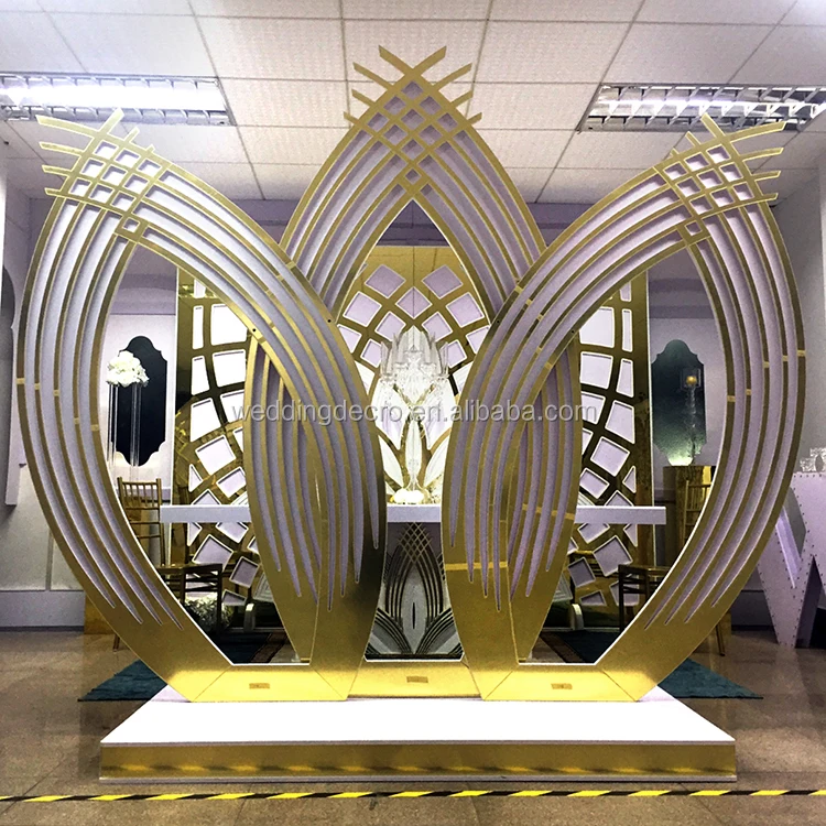 Large Acrylic Wedding Event Backdrop for Wedding Stage Decoration