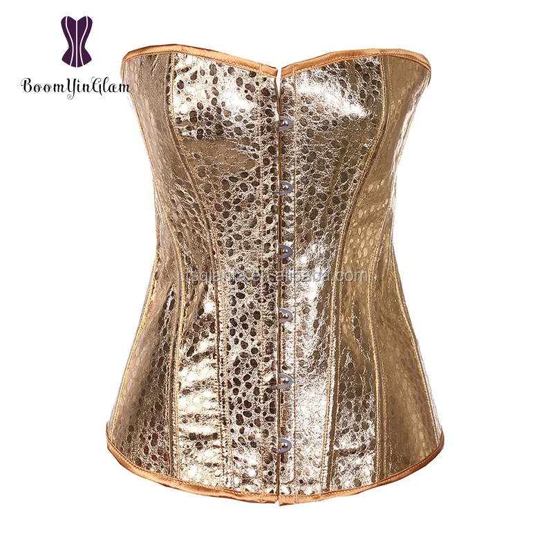 gold bustier top