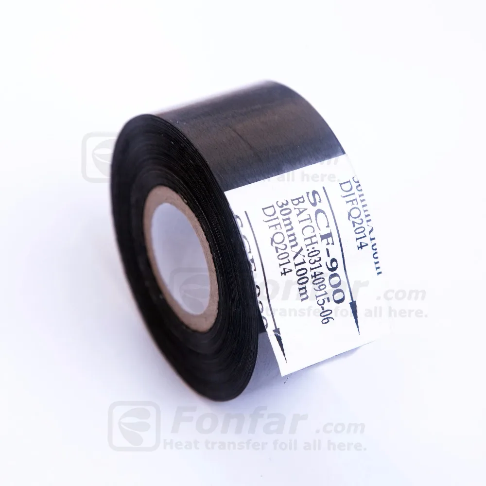 30mm * 100m Black Coding Foil for the General Paper / Milk Carton / Aluminum Foil China Supplier