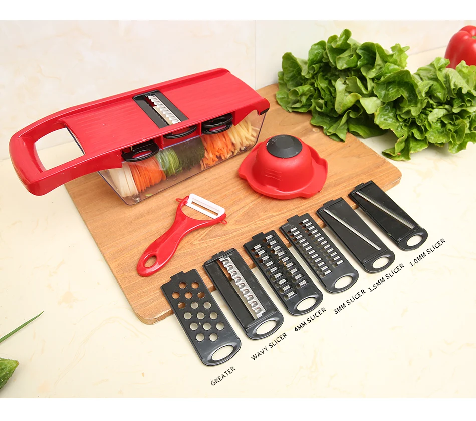 Лидер продаж на Amazon, кухонные аксессуары, ручная кухонная овощерезка «шеф-повара»