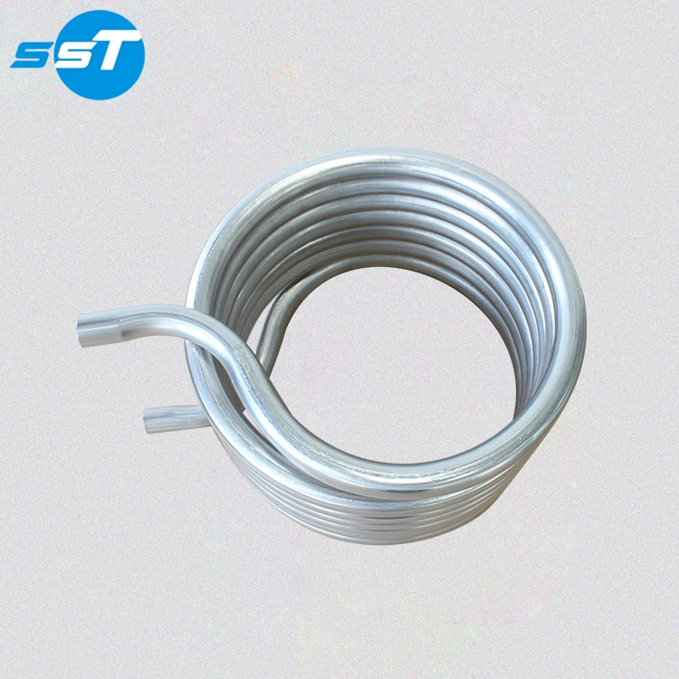 SST helical heat exchanger coil design,titanium coil heat exchanger