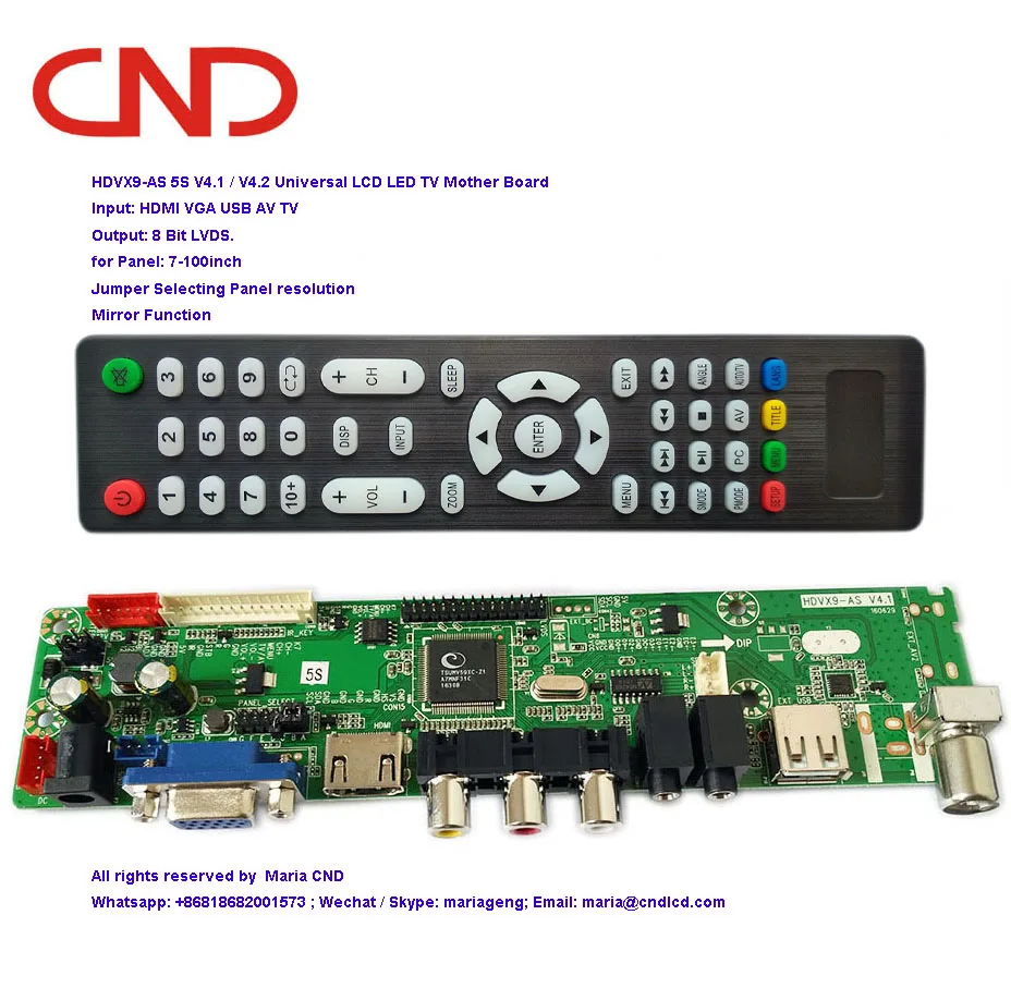 Supply Cnd V59 Hdvx9 Hdmi Vga Usb Av Tvにlvdsミラー機能full Hd Universal Tv Main Driverコントローラmother Board Buy Cnd V59 テレビボード 液晶テレビボード テレビのメインボード Product On Alibaba Com