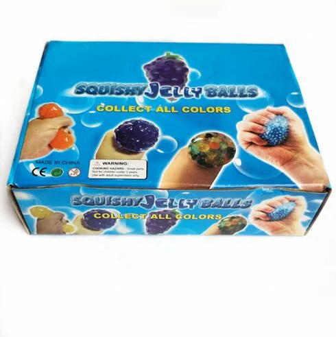 Новинка, фруктовый мяч для снятия стресса, запястье, сжимаемая Виноградная липкая сжималка, веселые игрушки для детей