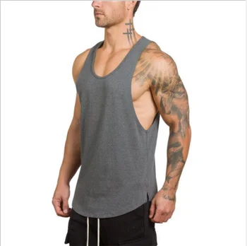 custom sportswear sleeveless fitness sport tank top men,basic tank top custom logo mens gym apparel