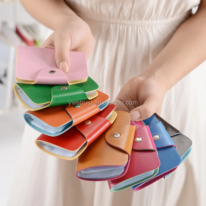 Teemzone Leather Key Case Holder Wallet Keychain Ring Soft Crazy Horse