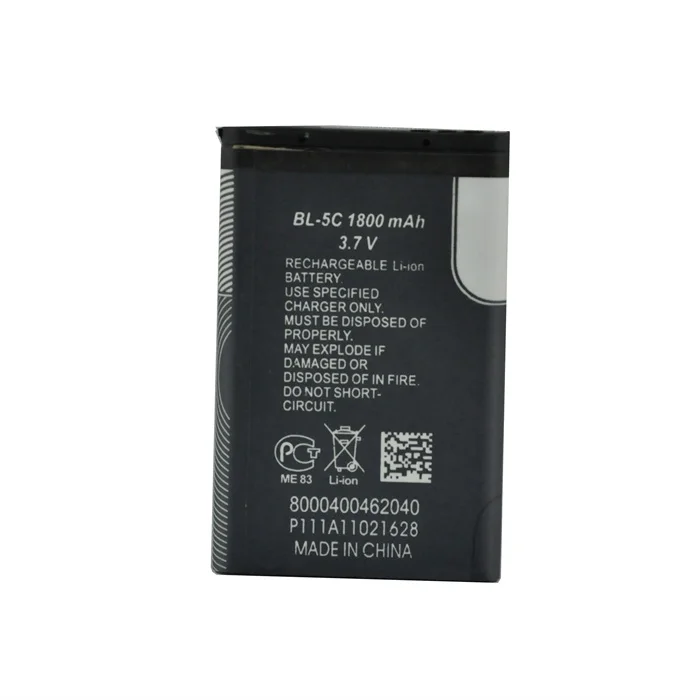 
Для Nokia BL-5C батарея мобильного телефона 