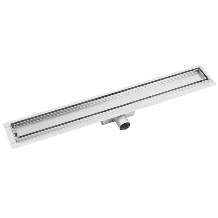 Invisible Shower Drain Linear Tile Floor Side Outlet Shower Drain Channel