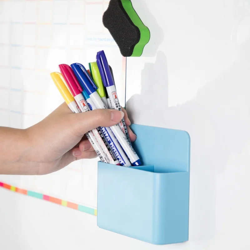 Storage Box Magnetic Dry Erase Marker Holder Pencil Pen Tray Holder for Kids factory