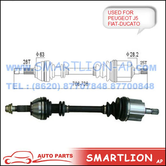 3272.7N 3273.60 3274.77 301924 Drive Shaft for PEUGEOT J5 FIAT-DUCATO