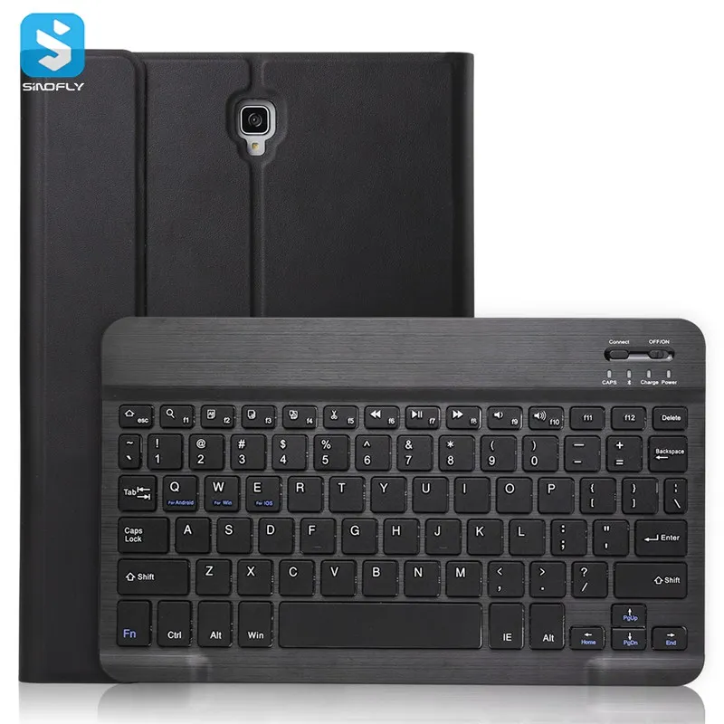 For Samsung Galaxy Tab S4(10.5)/T830/T835 With Pen Slot PU Leather Wireless Keyboard