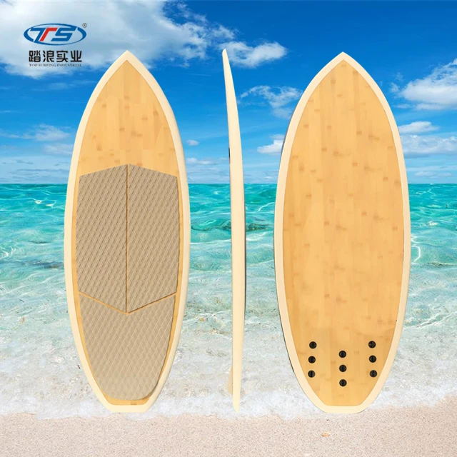 bamboo veneer surfboard