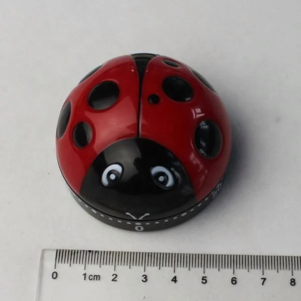 Пластиковый маленький кухонный таймер Божья коровка кухонный таймер