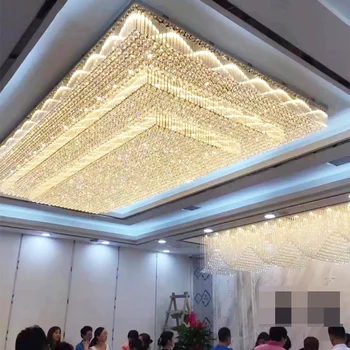 Custom K9 large wedding Chandelier modern LED crystal chandelier lighting banquet chandeliers ceiling light ETL60362