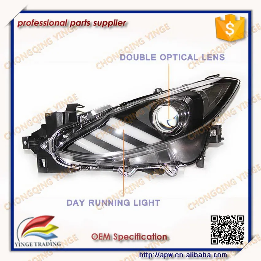 LED Front Light for MAZDA 3 Axela LED Head Lamp for Axela 2014 2015 2016 Year