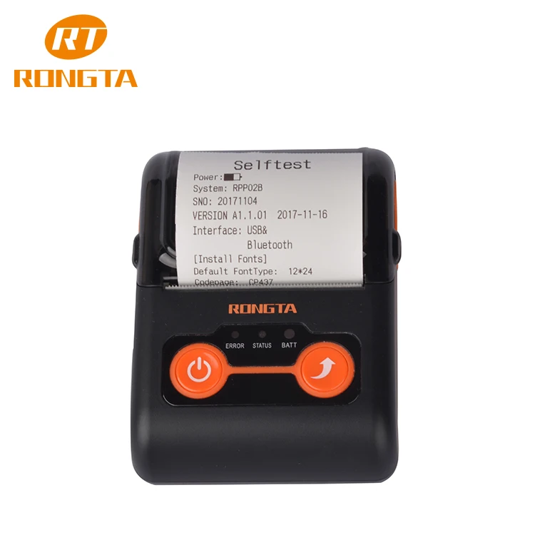 New 58mm Android IOS Handheld Mobile POS Printer Machine Bluetooth USB RPP02B