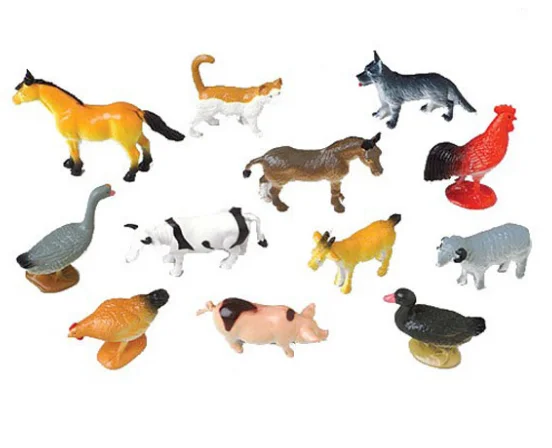 Animal de Ferme Jouet en plastique animal figure jouets enfants école préhistorique idée cadeau 