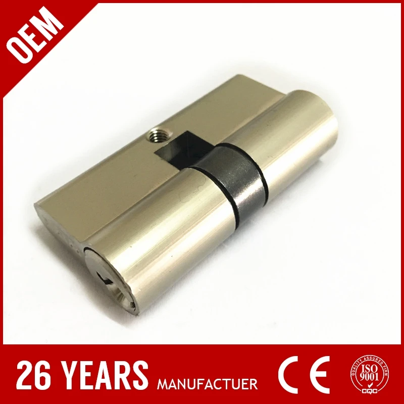 DOMUS Brass Double Side Key Types of Door Lock Keys with Nickel Plate