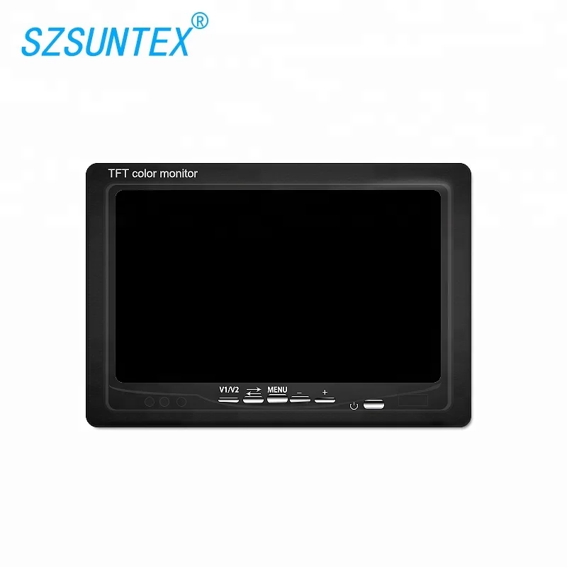 7 Inch Tft Lcd Color Car Vehicle Rearview Mirror Monitor Av Input For ...