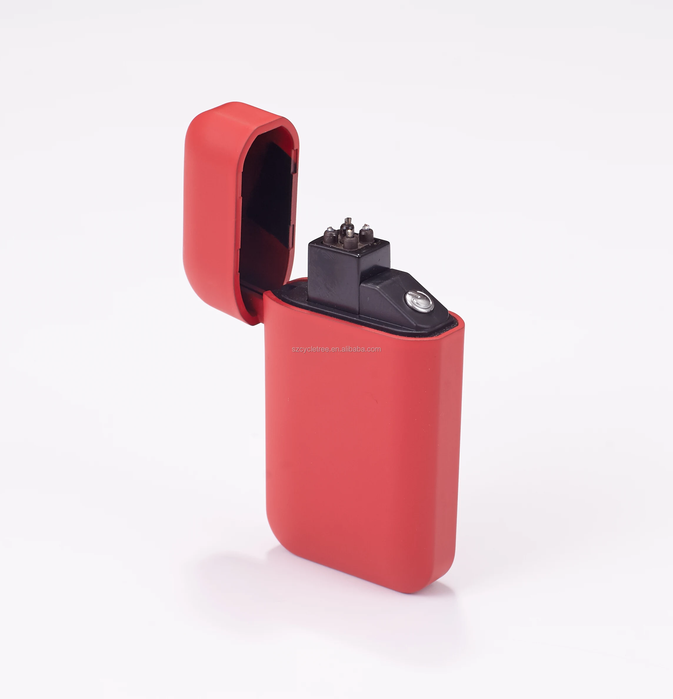 Китайские товары, оптовая продажа, самая дешевая металлическая ветрозащитная мини-зажигалка для сигар с двойной дугой и USB-разъемом с батареей