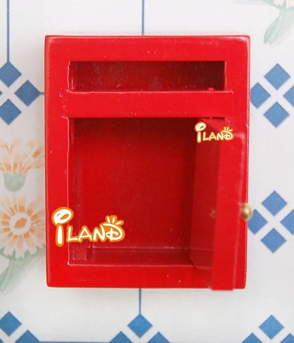 
Миниатюрный маленький почтовый ящик Iland OA021B, деревянный ящик для кукольного домика с надписью 