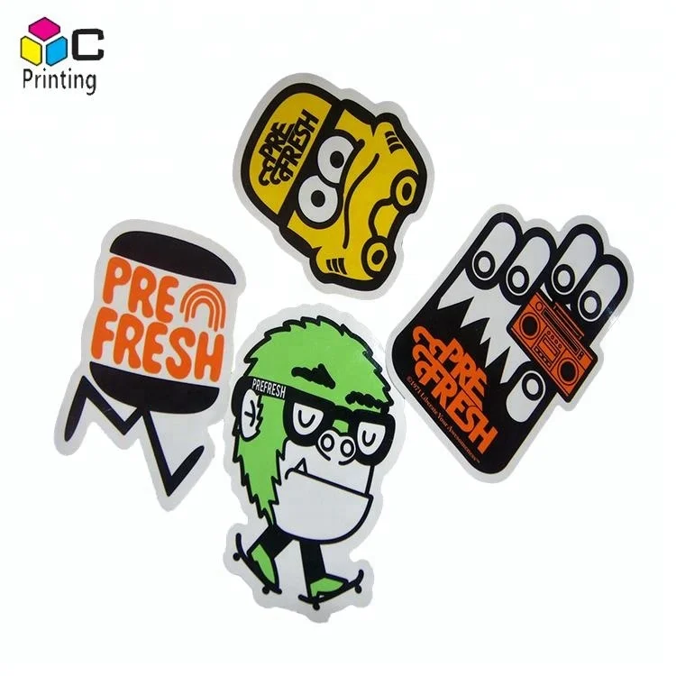 customized promotional waterproof Die cut vinyl stickers