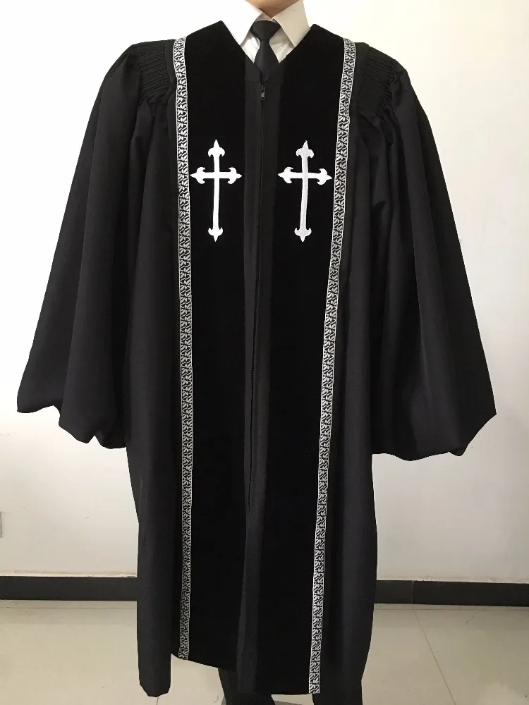 Luxury Embroidered Vestments Modern Church Choir Robes Uniform For
