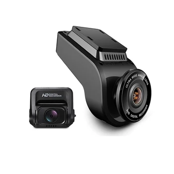 4K IMX323 Sensor Ultra HD 2160P 60fps Car Dual Lens DVR Dash Cam with GPS ADAS 1080P Night Vision Rear Camera