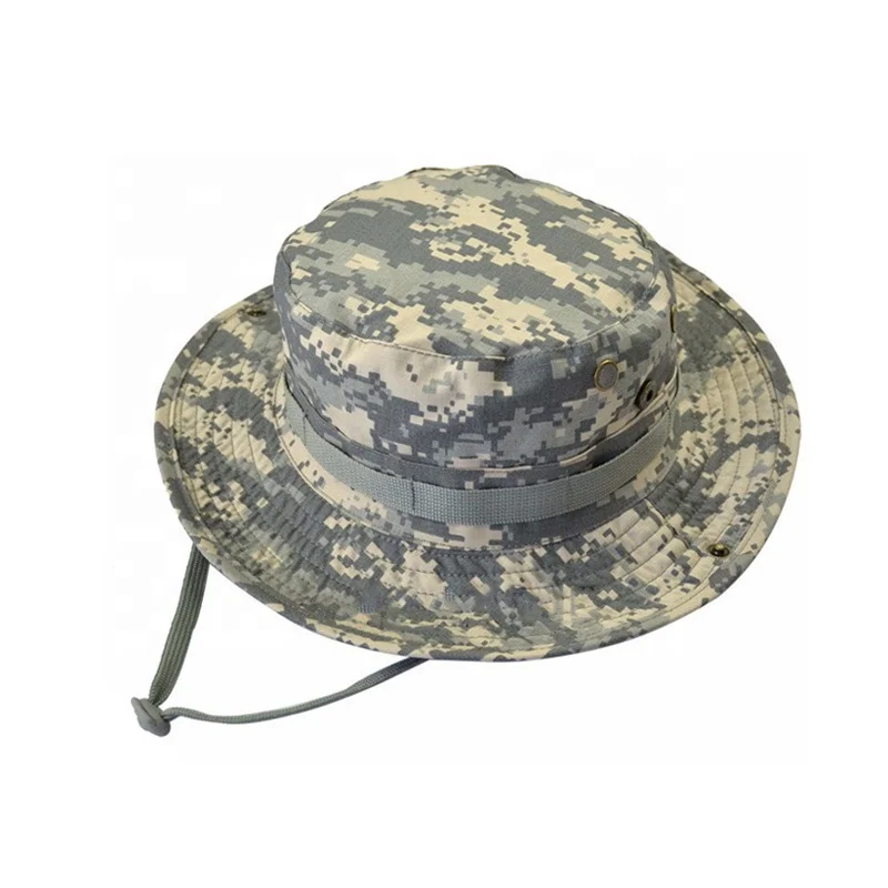 Hitam Boonie Hat Sniper A-tacs Au 