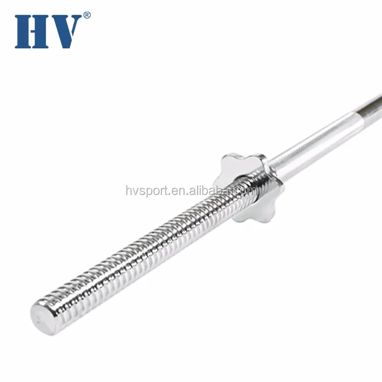 Chrome Weightlifting Straight bar Ez Curl Barbell