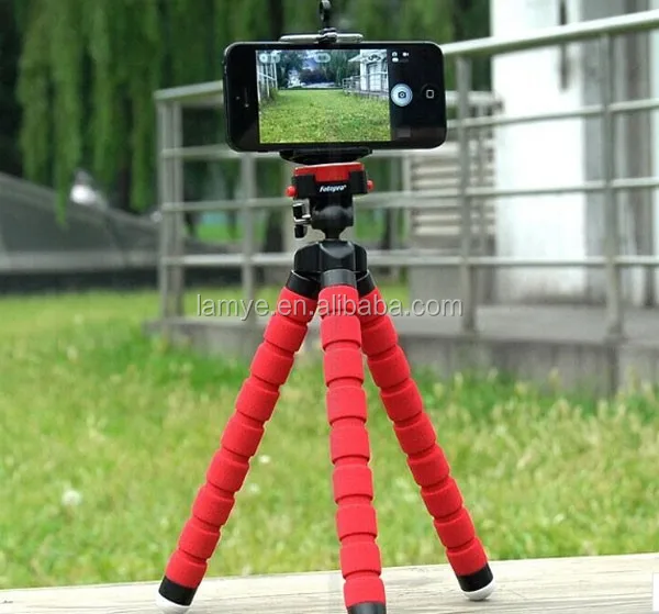 Как снимать видео без штатива Портативный И Дешевый Губчатый Штатив Octopus Mini Tripod Поддерживает Стенд Губ