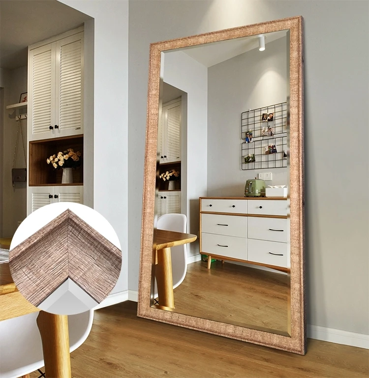 Miroir décoratif étroit et fin, petit miroir de Dressing, couloir de Style  européen et américain, miroir à langer d'entrée de luxe or - AliExpress