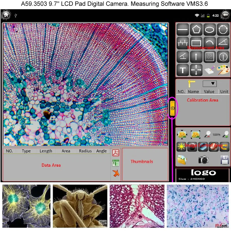 OPTO-EDU A33.1005 Digital LCD Inverted Biological Microscope