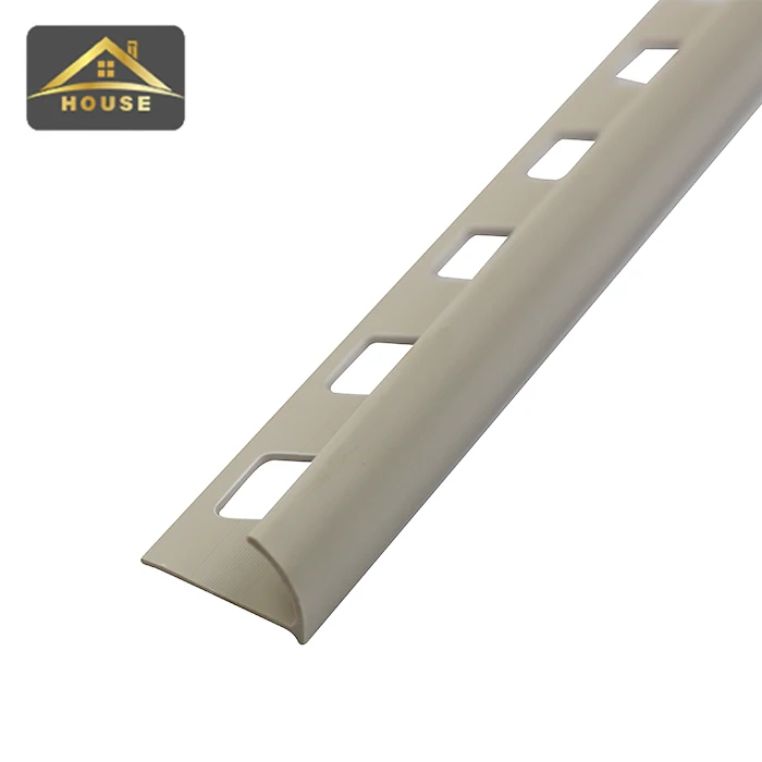 Foshan Manufacture FSF High Quality PVC Tile Trim Round Opened Shape Use for Wall and Floor Decoration