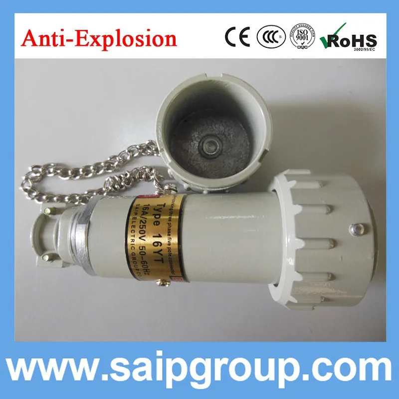 200amp Current Explosion Proof Plug and Socket 3 Phase 4poles