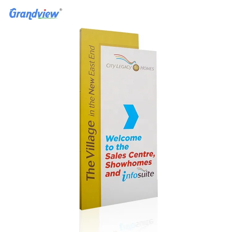 Campus Hospital Roadside Car Led Directional Message Totem Wayfinding Illuminated Pylon Signboard