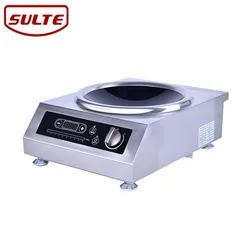 3.5kw 5kw Коммерческая индукционная плита из нержавеющей стали для ресторана и кухни, Настольная Индукционная электрическая плита