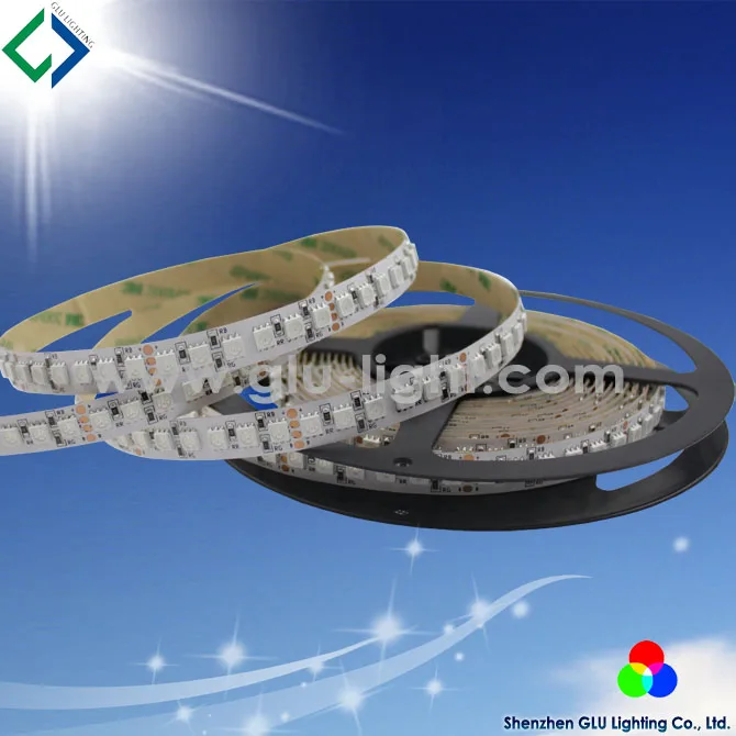 High Power 4 oz Copper PCB RGB Flexible Led Strip 120leds/m with CE&RoHS 3 Year Warranty