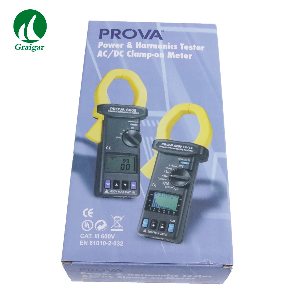 PROVA-2000 Digital AC/DC Clamp Meter - True RMS Range 4V-600V