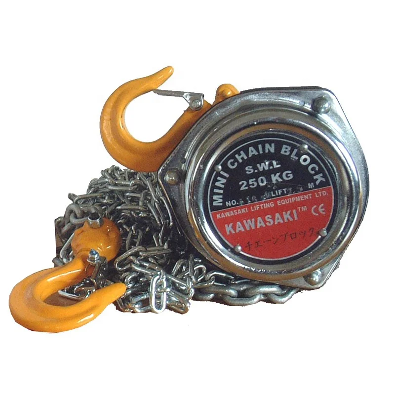 Kawasaki pulley Block Small Size Hand Pull Lift  Pulley Chain Hoist 1000kg HSH type
