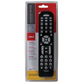 RCA 6 DEVICE UNIVERSAL REMOTE WITH DBS SUPPORT RCR6473N/RCR6473R- DVD, DVR, TV, SATELLITE BOX, CABLE BOX, VCR, AUXILIARY, AUDIO