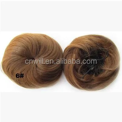 New Style Hair Bun Chignon Ponytail Drawstring Hairpieces Color Black #1
