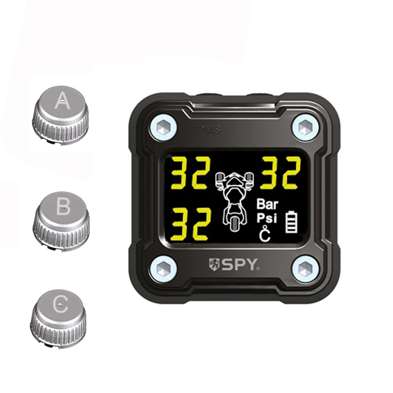 Spy Alarm TPMSM6INT 2 Wheel Motorcycle TPMS with Internal Sensor